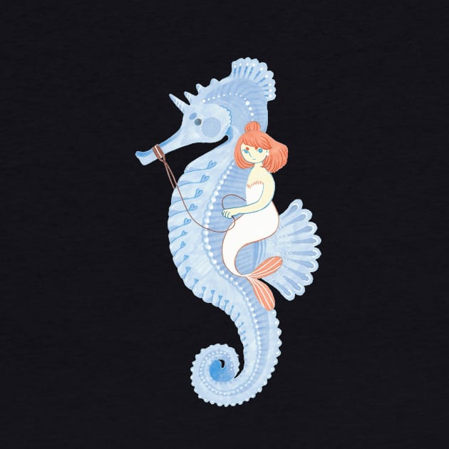 The amazing seahorse tamer! by Janikainen